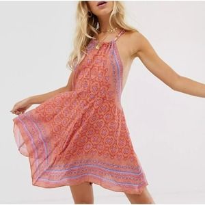 Free People Make Me Yours Halter Slip Dress